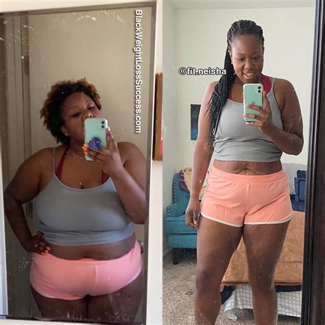 Neisha lost 75 pounds | Black Weight Loss Success