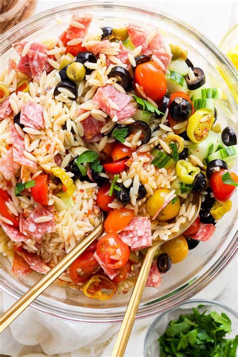 Italian Orzo Salad - The Wooden Skillet
