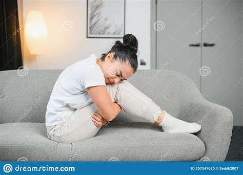 Menstruation, Period Cycle Day of Monthly, Young Woman, Female Hand in ...