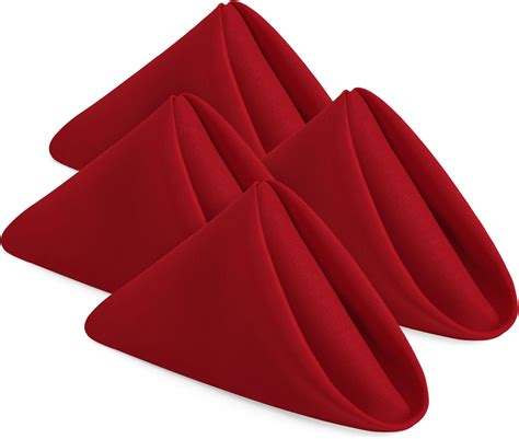 Amazon.com: Utopia Home [24 Pack, Red] Cloth Napkins 20x20 Inches, 100% ...