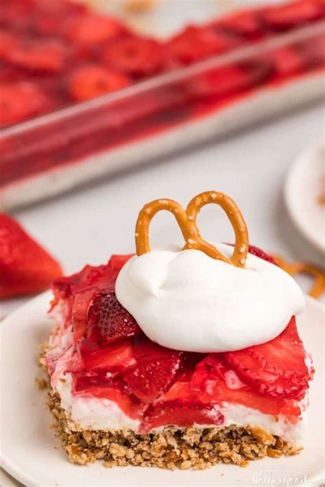 Strawberry pretzel salad is the perfect combination of sweet and salty ...