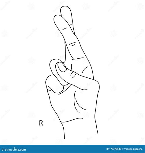 The Drawing of a Human Hand. R is the Eighteenth Letter of the Alphabet ...