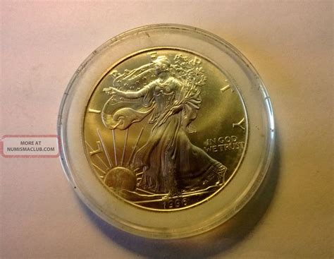 1996 Silver Eagle Liberty Silver Dollar 1996 1 Oz Fine Silver $1 Coin