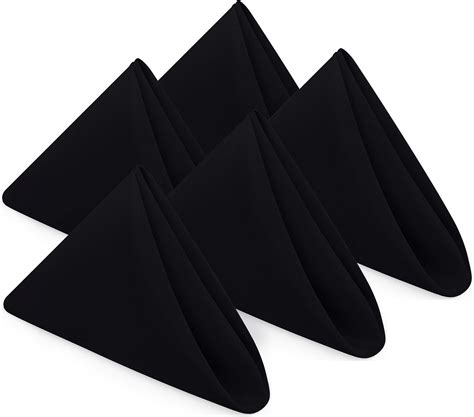 Amazon.com: CKE Black Cloth Napkins 24 Pack 20x20 Inches Dinner Napkins ...