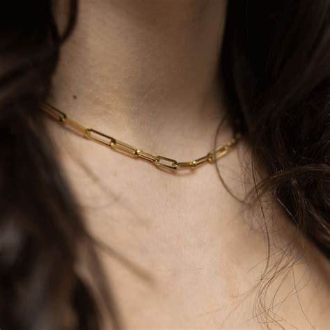 Paperclip chain necklace - TigerLily Jewellery