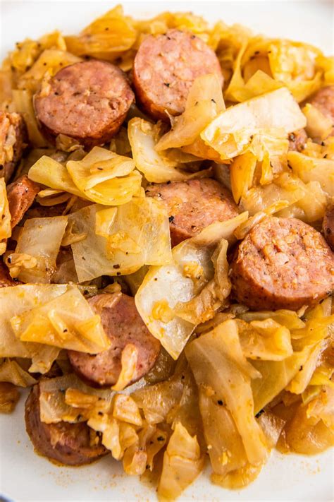 Easy Fried Cabbage and Sausage Recipe | Easy Dinner Ideas