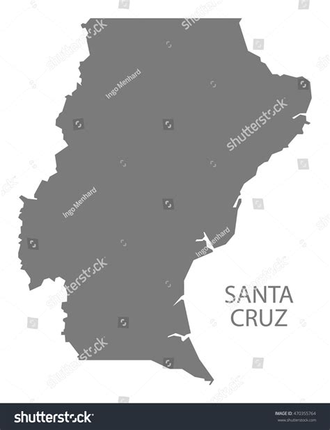 Mapa Santa Cruz Argentina Santa Cruz, Argentina. Colored And Bumped