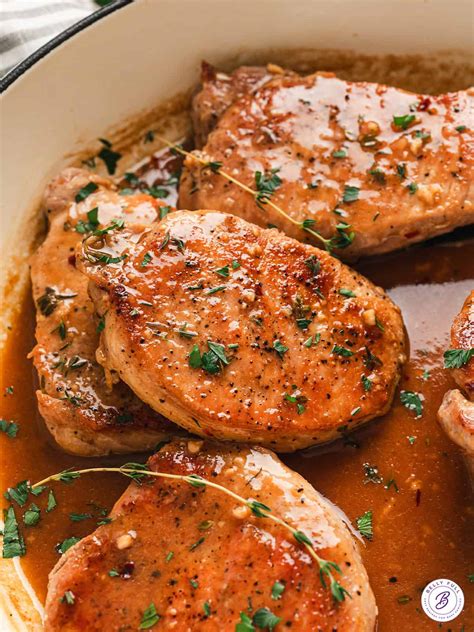 Pork Chops with Apple Cider Glaze l Belly Full
