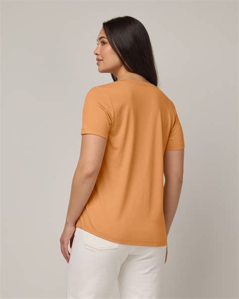 Stella Signature Merino Wool Scoop Neck Tee - Orange Horizon - Stella ...