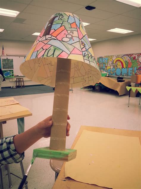 4th Grade Art: Tiffany Lamp | Sculpture lessons, 4th grade art, Kids art projects
