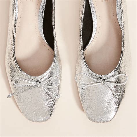 Metallic Girl Flats at Stephanie Wolfe blog