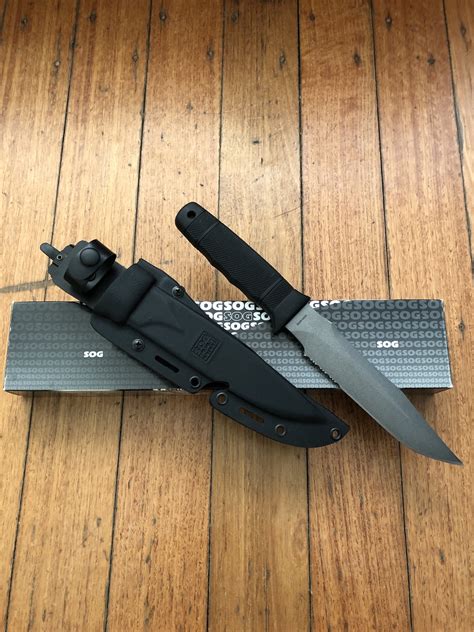 SOG Vintage Original SEKI JAPAN S37 NAVY SEAL knife with Kydex Cord Cut ...