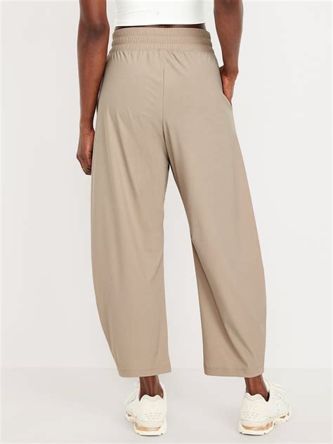 High-Waisted SleekTech Barrel Ankle Pants | Old Navy