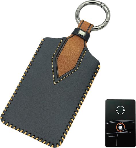 Amazon.com: YUBOMT for Tesla Key Card Holder, Genuine Leather Key Cover ...