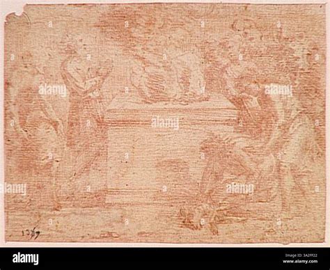 Raphael’s drawing illustrates the moment of Noah’s sacrifice after the ...