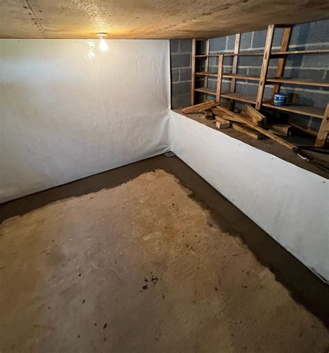 Liberty Basement Systems Before & After Photo Set - Basement Wall Vapor ...