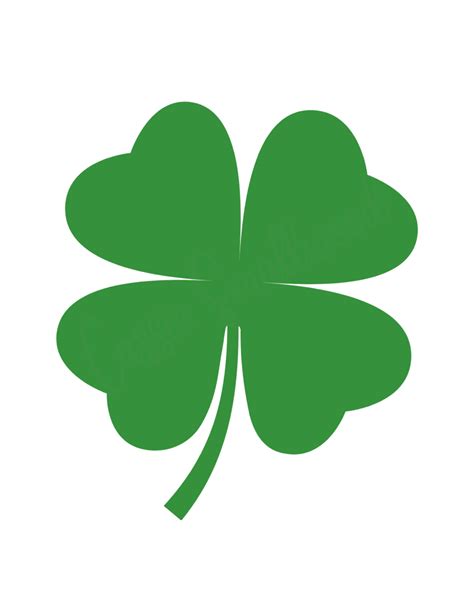 12 cute four leaf clover printable templates – Artofit