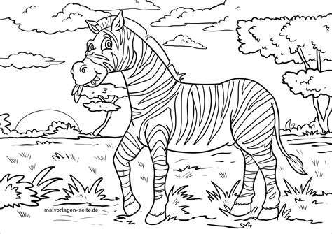 Zebra Coloring Pages - ColoringBay