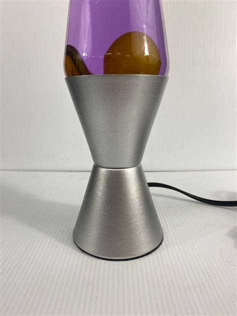 Schylling Inc Lava Lamp Original Pink & Orange Wax Bubbles w/Silver ...