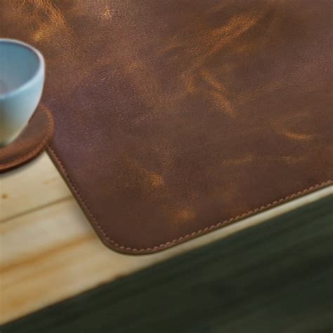 Desk Blotter: Leather, Large, Antique Blotter Pad