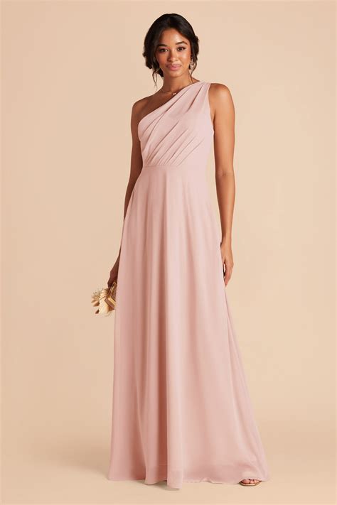 Dusty Pink Bridesmaid Dresses Long Sleeve