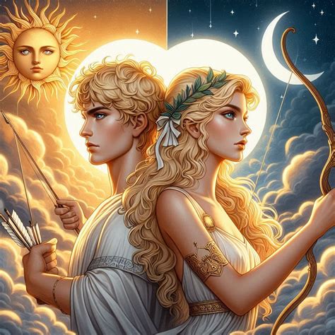 Apollo & Artemis | Dioses romanos, Ilustraciones mitología griega ...