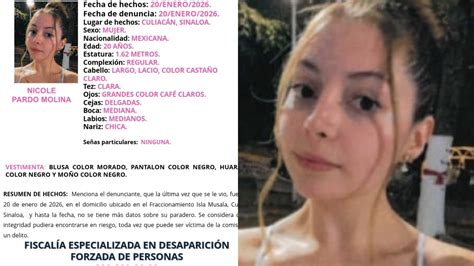 ¿Dónde está "La Nicholette"? Activan ficha de búsqueda en Culiacán tras desaparición de Nicole ...