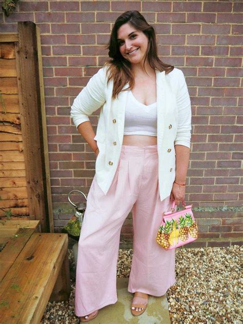 Perfectly pastel pink wide leg trousers – Emily Jane Johnston