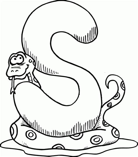 Letter S Coloring Page - Coloring Home