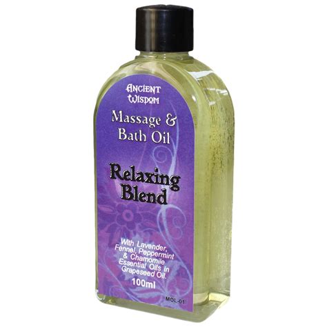 Relaxing Massage Oil With Lavender, Fennel, Peppermint and Chamomile ...