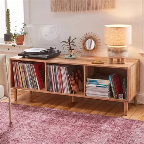 Vinyl Record Storage Bench at Gabrielle Loomis blog