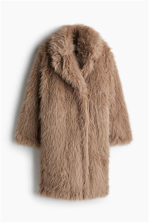 Fluffy Coat - Beige - Ladies | H&M AU