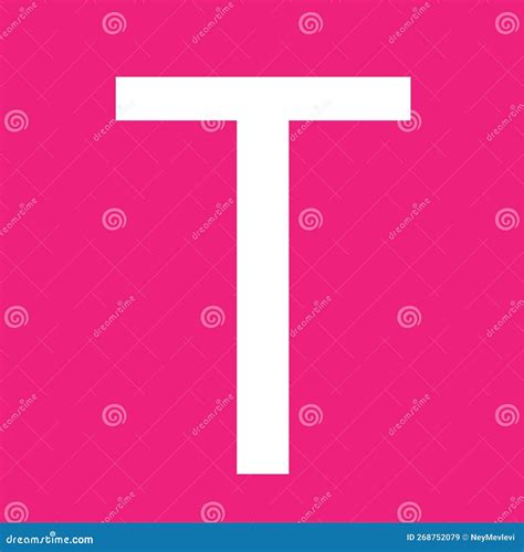 T Letter On Pink Background Stock Image | CartoonDealer.com #268752079