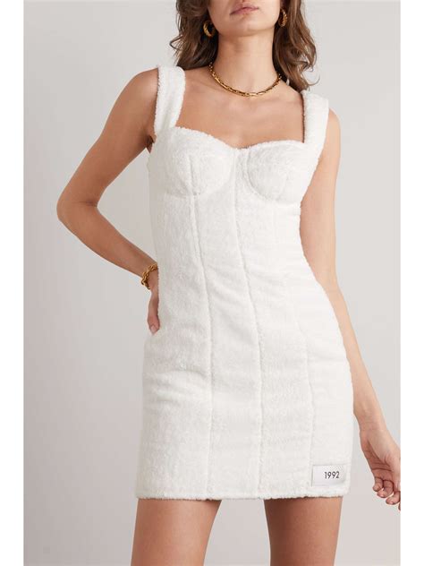 DOLCE&GABBANA Cotton-terry mini dress | NET-A-PORTER