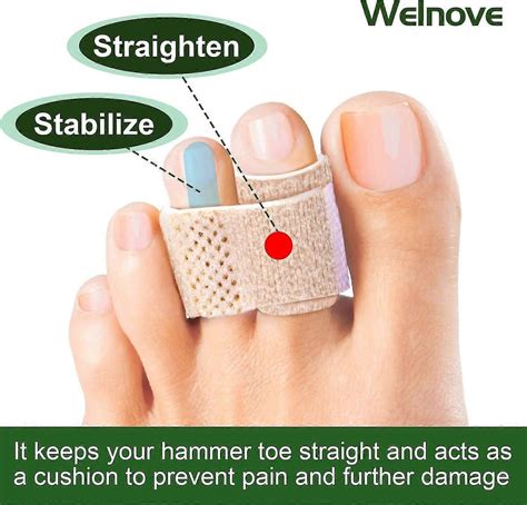 6-pack Of Hammer Toe Straighteners For Straightening Hammer Toes, Broken Toes, Crooked Toes And ...