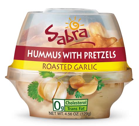 Sabra Roasted Garlic Hummus With Pretzels - Kayco