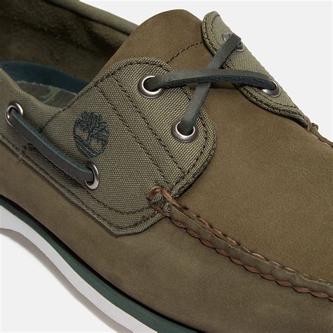 Classic Boat Shoe for Men in Dark Green