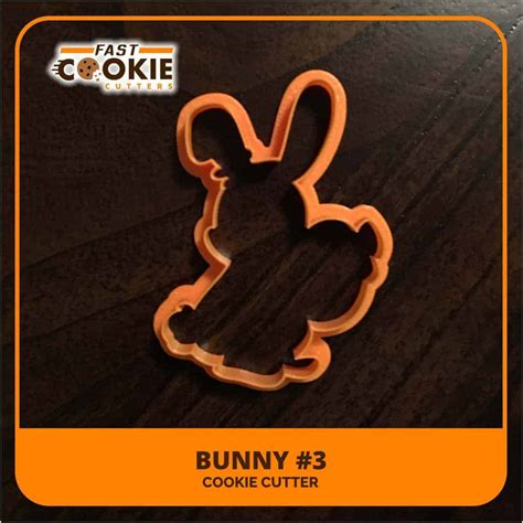 Bunny 3 Cookie Cutter - Fast Cookie Cutters
