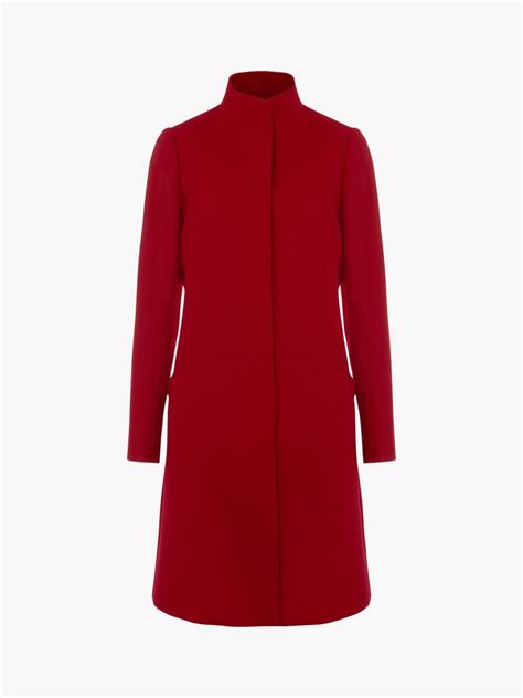 Hobbs Mandy Wool Coat, Red, 6 | Dresses for work, Coats for women, Wool ...