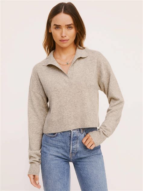Women's Polo Collar Sweater at Carlos Pratt blog