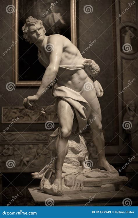 Marble Sculpture David by Gian Lorenzo Bernini Editorial Stock Image ...