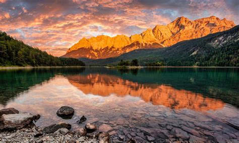 #1419849 Eibsee, Germany, Lake, Mountains, Bavaria, Alps, Reflection ...
