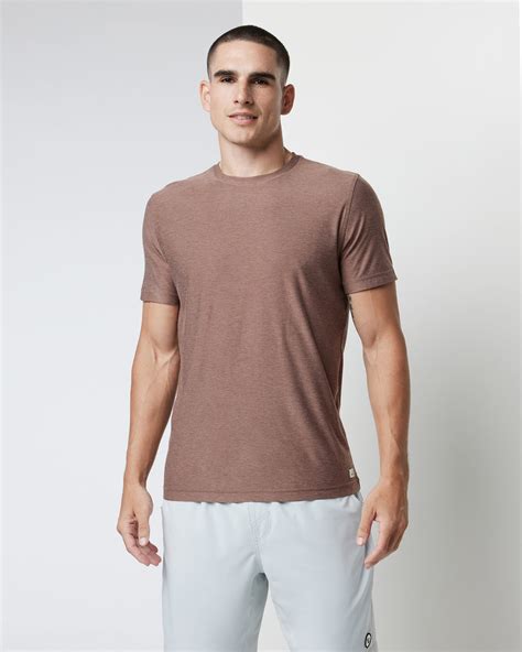 Strato Tech Tee | Men's Clove Heather Workout Shirt | Vuori