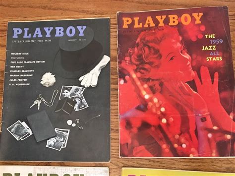Vintage 1959 Playboy Magazine 12 Issues Subscription Year with ...