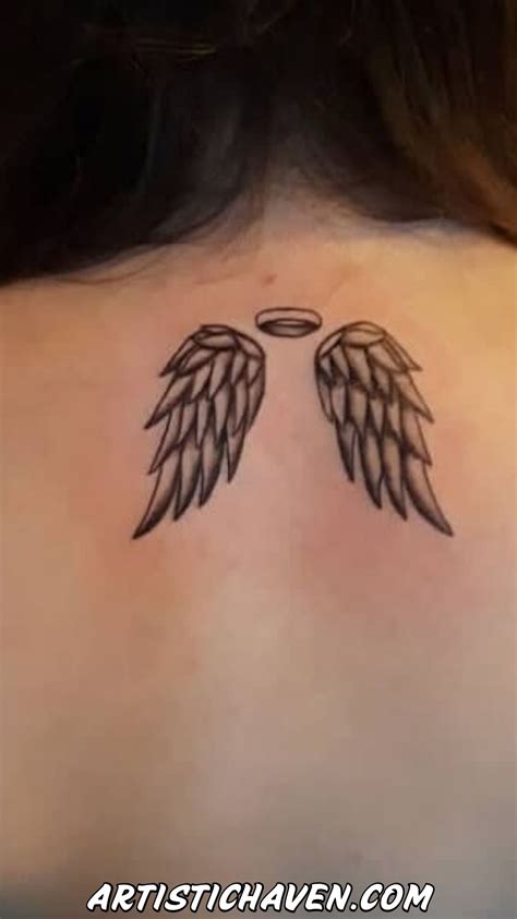 60 Awesome Angel Wings Tattoo Designs To Try | Small angel wing tattoo ...