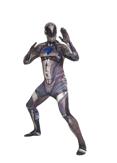 Adult Movie Black Power Ranger Morphsuit Men Costume | $14.99 | The ...