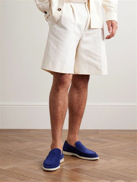 Loro Piana - Summer Walk Suede Loafers - Blue Loro Piana