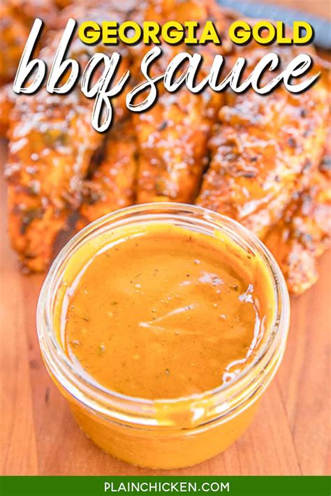 Georgia Gold BBQ Sauce - Plain Chicken | Honey mustard bbq sauce recipe ...