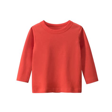 Kids Long Sleeve Shirt Crew Neck Print Kid Comfy Tee Shirts Toddler ...