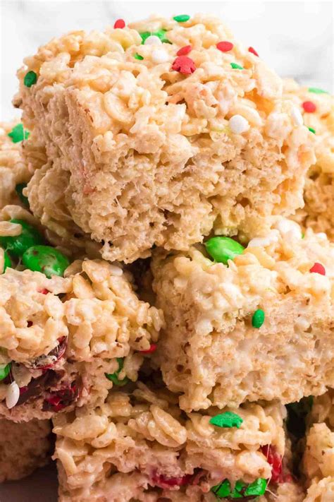 Christmas Rice Krispie Treats Recipe - Eating on a Dime